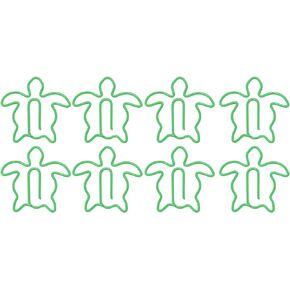 Paperclips, Widely Used Electroplated 100Pcs Fancy Paperclips for Office (Sea Turtle)
