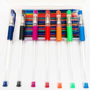 Jauisus 7 Colors Heat Erasable Pens for Sewing with 21 Erasable Pens Refill, 0.5mm Heat Erasable Fabric Marking Pens for Sewing, Dressmaking Embroidery Pen Sewing Accessories Supplies Quilting Gifts