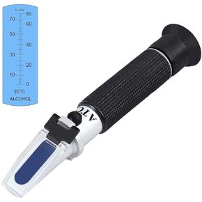 AUTOUTLET 3-in-1 Honey Baume Refractometer,Brix and Baume Honey Refractometer,58-90% Brix Scale Range Honey Moisture Tester with ATC,Ideal for Honey,Milk,Sugar Syrup,Fruit jam and Molasses,Bee Keeping