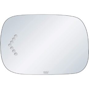 exactafit 8020SL Driver Side Mirror Glass Left Replacement With Turn Signal Arrow Compatible with 2005-2010 Toyota Avalon