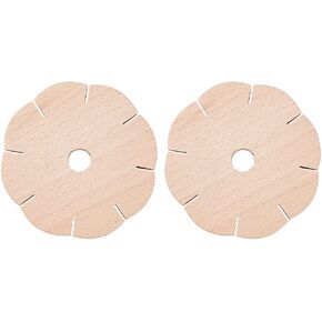 FINGERINSPIRE 2PCS Bracelet Knitting Disk 8 Slots Kumihimo Round Disk DIY Bracelet Wood Plaited Disc Bracelet Tray Braided Weaving Disk for Handmade DIY Bracelet Festival Birthday Festival Gifts