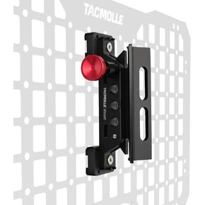 Quick Release Fire Extinguisher Mount, Fire Extinguisher Bracket for Tactical Rigid MOLLE Panel, Fire Extinguisher Holder with 2 Adjustable Clamps Fits MOLLE Panels for Vehicles