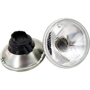 GS Power's OEM Style 4 x 6 inch Glass Lens H4 HID LED Halogen High Low Beam Headlight Lamp Conversion Replacement Kit (2 pc) | Housing Only (Without Lights) | Also Available in 7 x 6