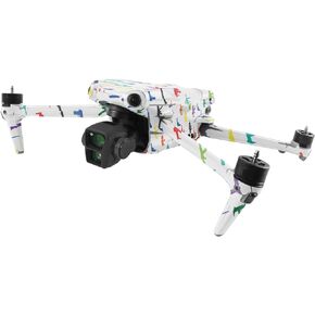 MightySkins Glossy Glitter Skin Compatible with DJI Air 3 - Fun Guns | Protective, Durable High-Gloss Glitter Finish | Easy to Apply, Remove, and Change Styles