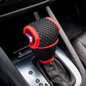 Car Gear Shift Knob Cover, Automotive Automatic/Manual Stick Gear Shifter Knobs Cover, Shifting Handle Protector, Vehicle Interior Decoration Accessories Universal for Car, SUV, Truck (Beige)