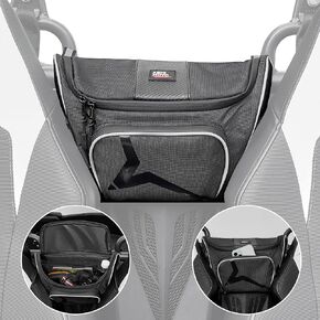 KEMIMOTO Storage Bag 1680D Fabric, Compatible with CFMOTO ZForce 800 / CFMOTO ZForce 500 2014-2022 Zforce Center Seat Bag 1.85GAL Water-Resistant UTV Storage Bag with Side Pocket