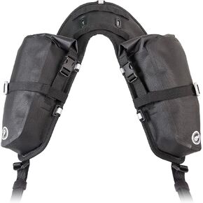Giant Loop Mojavi Saddlebag, Water-resistant Minimalist Motorcycle Storage Bag, Ideal for One or Two-Day Rides, Fits Any Dirt Bike, Enduro, Adventure & More (Gray 2023)