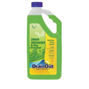 Summit Brands Drain OUT Drain Cleaner & Odor Eliminator, Clog Preventer and Buildup Remover, Fresh Citrus, 32 Ounce