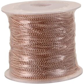 Yardenfun 1 Roll DIY Copper Chain Necklace Chains Jewelry Chain DIY Bracelet and Necklace Copper Chain Necklace Metal Chain Link Jewelry DIY Craft Kit Necklace Extenders The Cross Suite