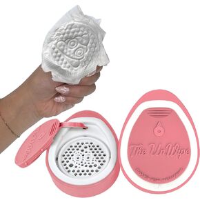 – Textured, Portable, Septic-Safe Tush Cleaning Instead of Flushable or Baby Wipes, Blue