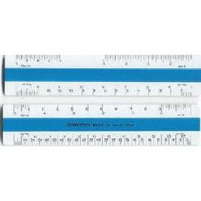 Staedtler Flat Scale, 12 Inch Architectural Scale Ruler, 56189-10BK