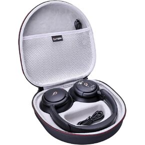LTGEM Hard Case for Anker Soundcore Life Q20 / Q30 / Q35 Hybrid Active Noise Cancelling Headphones-Protective Carrying Storage Bag (Black)