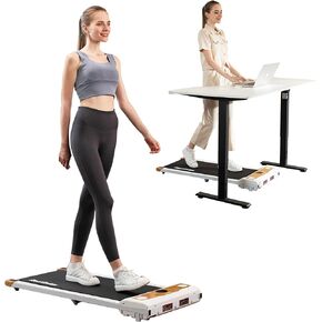 Real Relax Under Desk Treadmill, Electric Folding Treadmill with Bluetooth Speaker and Remote Control for Home & Office Use