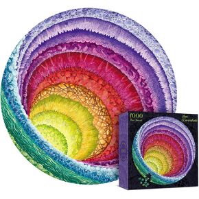 Antelope - 1000 Piece Rainbow Puzzle for Adults, Hue Wormhole Jigsaw Puzzles 1000 Pieces,1000 Piece Round Puzzles, Wormhole Puzzles, High Resolution, Matte Finish, Smooth Edging, No Dust, 3D Puzzle