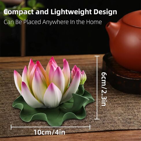 Lotus Incense Burner - Incense Burner Holder for Home Incense Holder Decor Incense Holder for Sticks Yoga, SPA (Z1-Purple Yellow) in Saudi Arabia