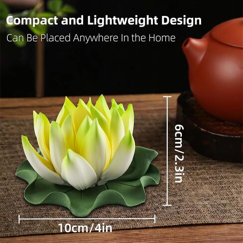 Lotus Incense Burner - Incense Burner Holder for Home Incense Holder Decor Incense Holder for Sticks Yoga, SPA (Z1-Purple Yellow) in Saudi Arabia