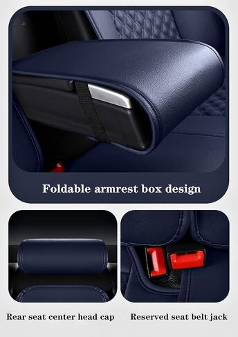 MM03 Seat Covers 5-Seater Full Set Suitable for Most Cars,Cars,SUV, Pickup Ttrucks, Airbags CompatibleCar Seat Cushion Protectors (Black) in Saudi Arabia