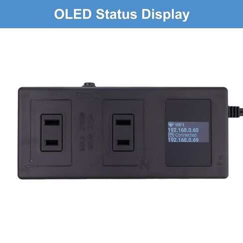 ezOutlet5-2R - مفتاح طاقة عن بعد مزود بإنترنت IP وWiFi مزود بمنفذ مزدوج مع إعادة تشغيل تلقائي - iOS | أندرويد | سحابة | 2 منافذ طاقة تيار متردد يمكن التحكم بها عبر الويب - موديل EZ-73a in Kuwait