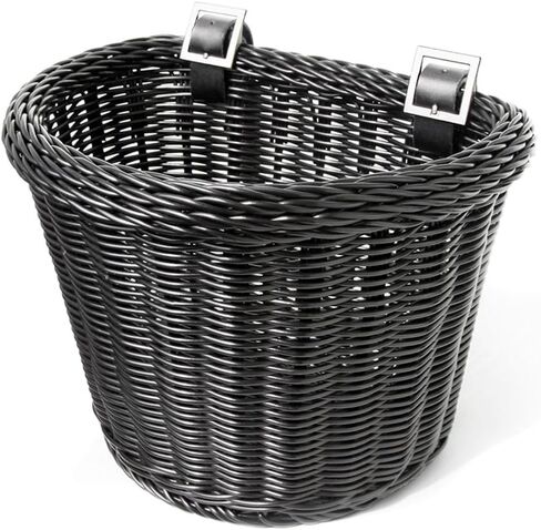 ‎Junior Front Handlebar Bike Basket, 2 Leather Straps in Kuwait