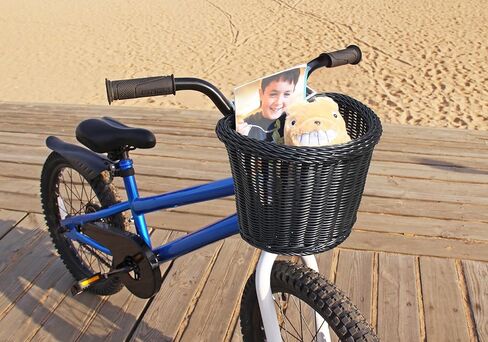 ‎Junior Front Handlebar Bike Basket, 2 Leather Straps in Kuwait