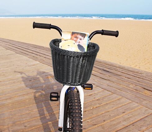 ‎Junior Front Handlebar Bike Basket, 2 Leather Straps in Kuwait