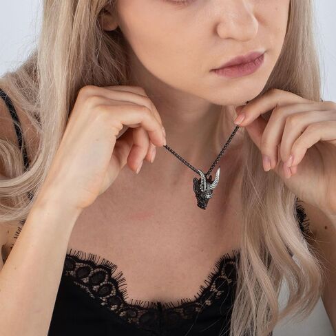 Dragon Necklace for Men Dice Storage Dragon Pendant RPG Game Enhancer Dragon Pendant Necklace for Men Mens Black Necklace in Saudi Arabia