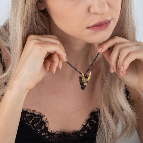Dragon Necklace for Men Dice Storage Dragon Pendant RPG Game Enhancer Dragon Pendant Necklace for Men Mens Black Necklace in Saudi Arabia
