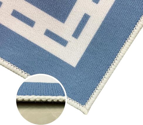 Hopscotch Car Rug 10Ft Extra Large Blue Kids Play Mat Rainbow Classroom Rug for Kids Girls Bedroom Carpet Educational Learning Area Rug Children Rug Preschool Car Road Rug, 6.6x9.8Ft in Saudi Arabia