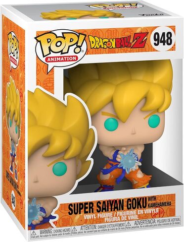 Funko POP Animation: Dragon Ball Z - SS Goku with Kamehameha Wave Multicolor, 3.75 inches in Saudi Arabia