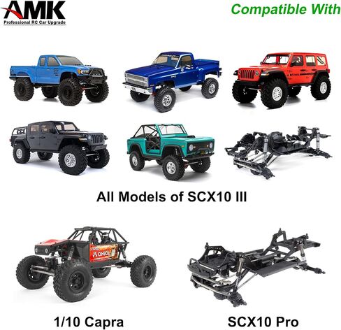 AMK SCX10 III غطاء نحاسي 76 جرام 1/10 كابرا بوابة المحور الإسكان التفاضلي الأمامي الخلفي مجموعة ل RC الزاحف المحوري SCX10 Pro UTB10 ترقيات AR45P in Saudi Arabia