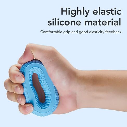Hand Exerciser, Grip Strength Trainer Ring, Silicone Hand Grip Strengthener Finger Exerciser for Rock Climbing Rehabilitation Training in Saudi Arabia