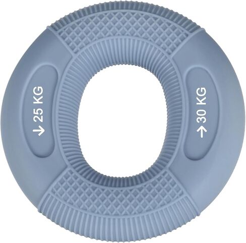 uxcell Hand Grip Strength Trainer, 3" 35-40 KG(77-88 Lbs) Silicone Rings Finger Forearms Exercise Grip Squeezer for Athletes Workout, Rock Climbing, Black in Saudi Arabia