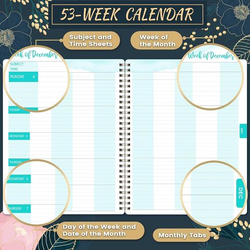 Teacher Planner 2024-2025 - Teacher Planner 2024-2025 Academic Year, Jul 2024 - Jun 2025, 8" x 10", Weekly & Monthly Lesson Planner, Academic Lesson Planner with Holidays, Printed Tabs & Quotes in Saudi Arabia