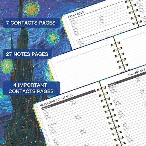 مخطط/تقويم شهري 2024-2027 - يوليو 2024 - يونيو 2027، 6.4 بوصة × 8.5 بوصة، مخطط شهري لمدة 3 سنوات مع علامات تبويب شهرية، جيب داخلي، إغلاق مرن in Kuwait