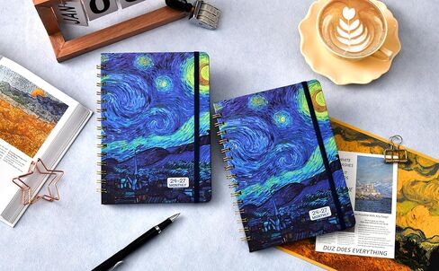 مخطط/تقويم شهري 2024-2027 - يوليو 2024 - يونيو 2027، 6.4 بوصة × 8.5 بوصة، مخطط شهري لمدة 3 سنوات مع علامات تبويب شهرية، جيب داخلي، إغلاق مرن in Kuwait