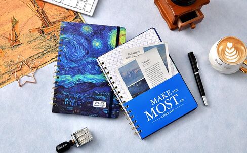 مخطط/تقويم شهري 2024-2027 - يوليو 2024 - يونيو 2027، 6.4 بوصة × 8.5 بوصة، مخطط شهري لمدة 3 سنوات مع علامات تبويب شهرية، جيب داخلي، إغلاق مرن in Kuwait