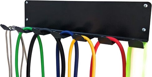 منظم الصالة الرياضية لأحزمة اللياقة البدنية، وبكرات الرغوة، ورف حبل القفز - 7 شقوق (تتضمن أدوات التركيب) in Kuwait