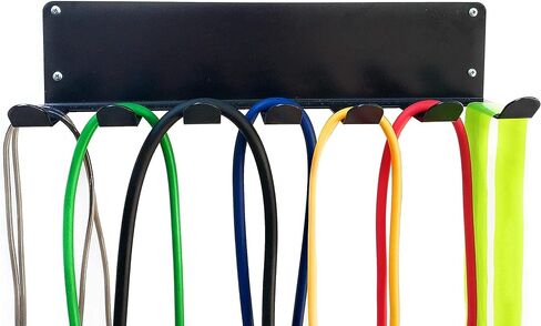 منظم الصالة الرياضية لأحزمة اللياقة البدنية، وبكرات الرغوة، ورف حبل القفز - 7 شقوق (تتضمن أدوات التركيب) in Kuwait