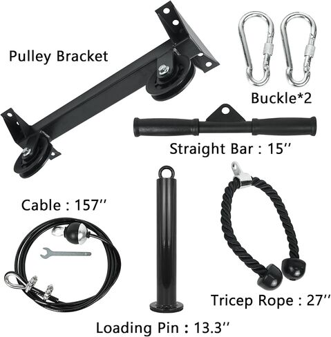 Luwint Ceiling Mount Fitness Pulley System, LAT Pulldown Attachments for DIY Home Gym Garage in Saudi Arabia