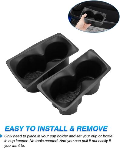 Autorder Door Side Cup Holder Insert for 2019-2022 2023 2024 Dodge Ram 1500 2500 3500 Accessories Door Water Cup Holders Door Organizer Handle Pocket Tray (Front Door) in Saudi Arabia