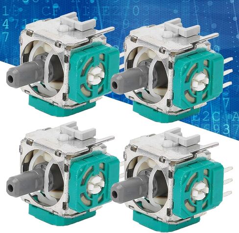 Joystick Sensor Module, 4Pcs 3D Analog Potentiometers Joystick Thumb Grip Replacement Controller for Xbox One, Provide Excellent Performance in The System in Saudi Arabia