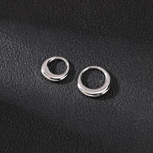 16G 8 مم / 10 مم حلقات الأنف الأطواق حلقات الحاجز الفولاذية الجراحية الأطواق المفصلية قطعة غضروف الأنف الفرس هوب أقراط ثقب خواتم للنساء الرجال الذهب والفضة in Kuwait