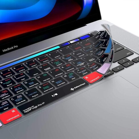 Logic Pro X Keyboard Cover for 16" MacBook Pro 2019/2020 - All of The Shortcuts at Your fingertips in Kuwait