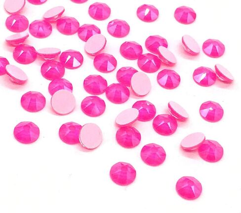 144 pcs Electric Neon Colors Swarovski New 2088 Xirius 12ss Flat Backs Rhinestones Nail Arts 3mm ss12 (Electric Green) in Saudi Arabia