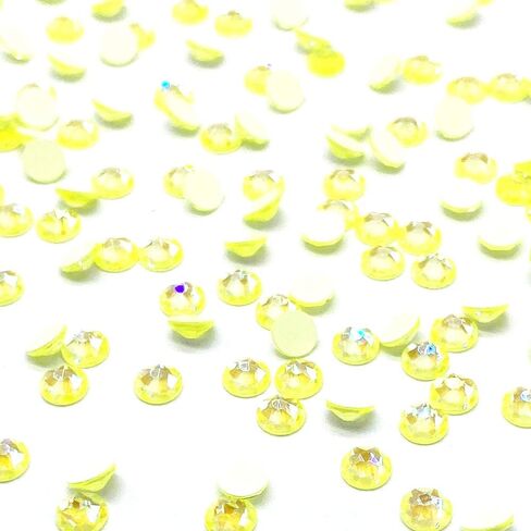 144 pcs Electric Neon Colors Swarovski New 2088 Xirius 12ss Flat Backs Rhinestones Nail Arts 3mm ss12 (Electric Green) in Saudi Arabia