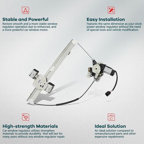 FINDAUTO Power Window Regulator Rear Left Driver Side fit for 2003-2009 for Hummer H2 751-707 Window Regulator and Motor Assembly with Motor in Saudi Arabia