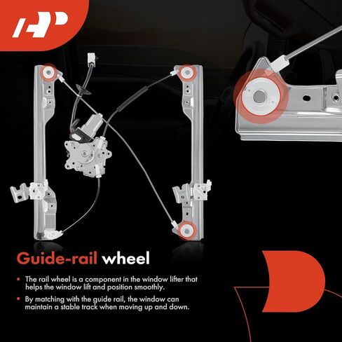 A-Premium Electric Power Window Regulator with 6-Pin Motor Compatible with Nissan Altima 2002-2006 Sedan, with Auto Up/Down Feature, Front Left Driver Side in Saudi Arabia