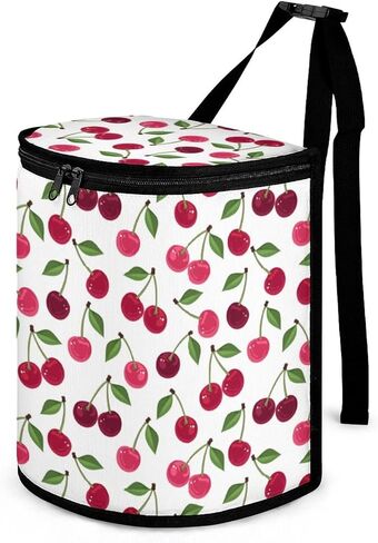 Cherry Car Accessories Back Seat Multipurpose Car Trash Can with Lid, Leak Proof Waterproof Hanging Car Garbage Can for Road Trip Travel in Kuwait