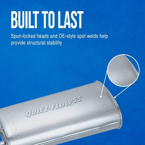 Walker Quiet-Flow SS 55657 Direct Fit Exhaust Muffler Assembly 2.75" Outlet (OD) for Dodge Grand Caravan in Saudi Arabia