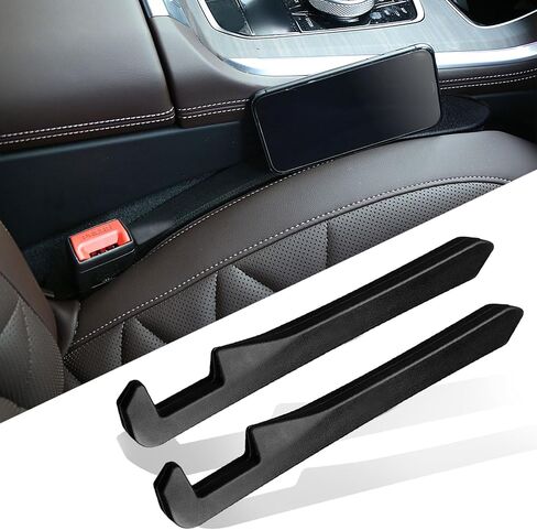 2 Pack Car Seat Gap Organizer, Multifunctional Car Seat Storage Box with Cup Holders, Car Console Side & Front Seat Organizer in Saudi Arabia